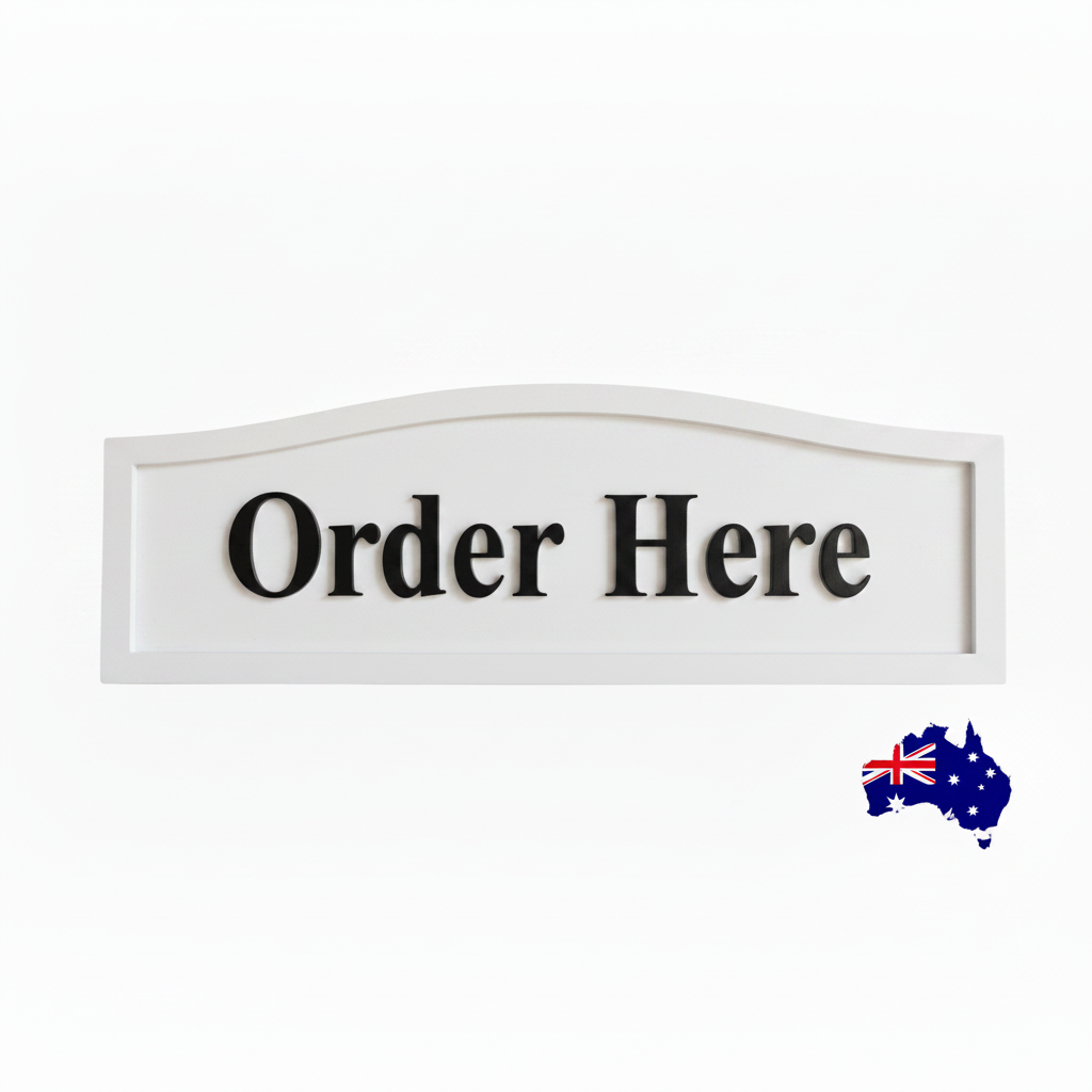 Order Here Pay Here Custom Timber Sign Range - Personalised Cafe Business - Australian Made