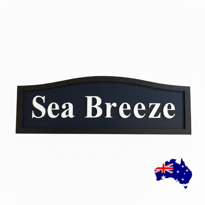 Beach Themed Custom Timber Sign Range - Personalised Coastal House Business Name - Australian Made