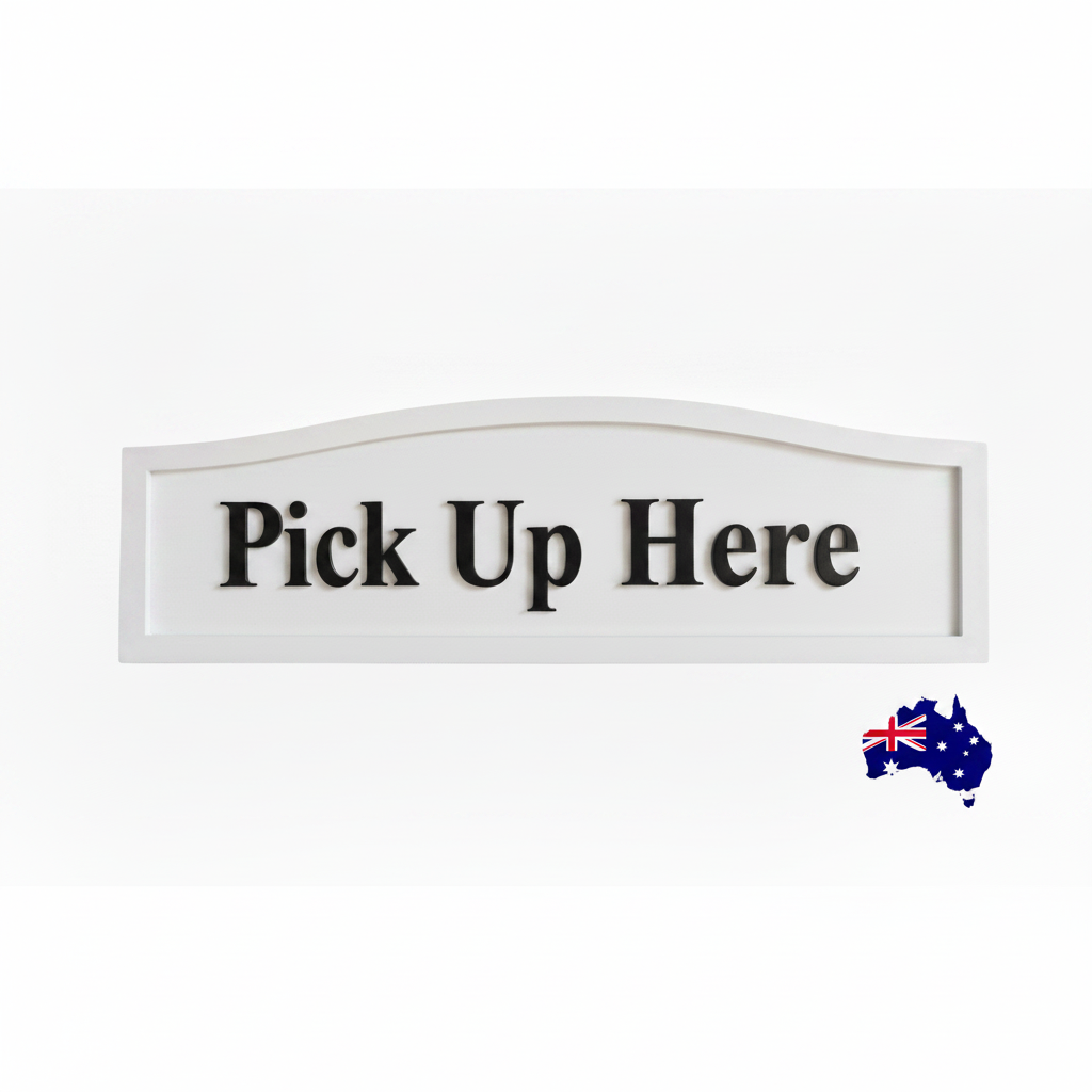 Order Here Pay Here Custom Timber Sign Range - Personalised Cafe Business - Australian Made
