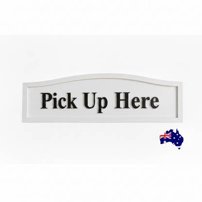 Order Here Pay Here Custom Timber Sign Range - Personalised Cafe Business - Australian Made
