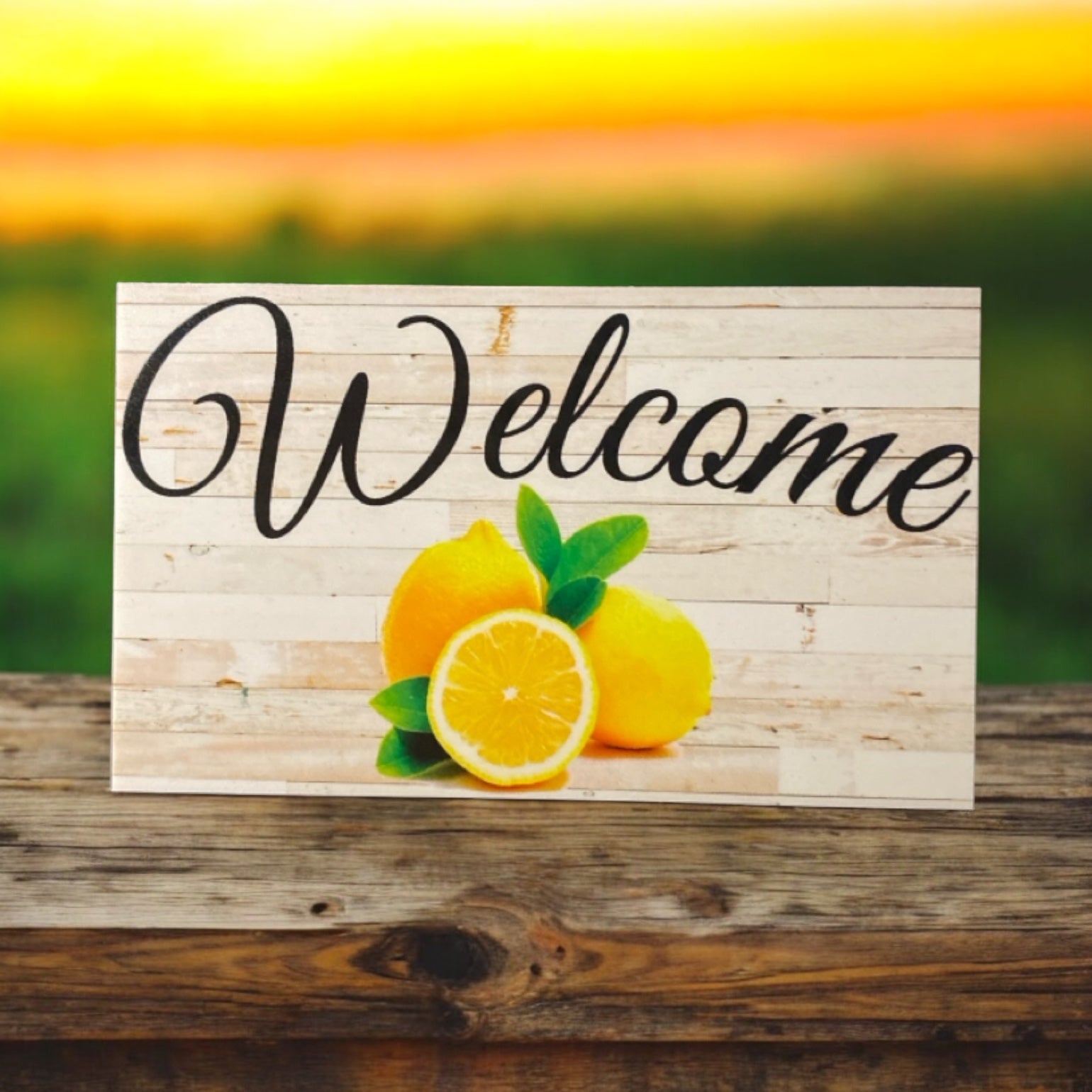 Lemon Door Stop Welcome Sign and Spoon Gift Set - The Renmy Store Homewares & Gifts 