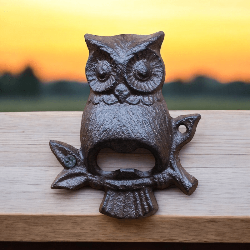 Bottle Opener Wall Mounted Iron Cow Owl Deer Lion - The Renmy Store Homewares & Gifts 