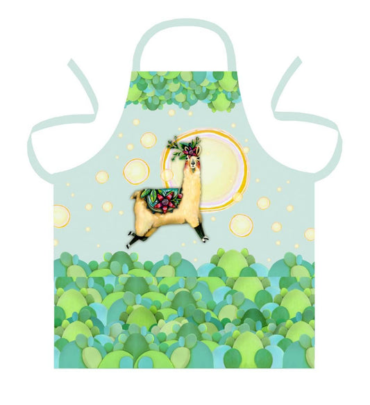 Apron Plant Llama Funky Kitchen Cotton - The Renmy Store Homewares & Gifts 