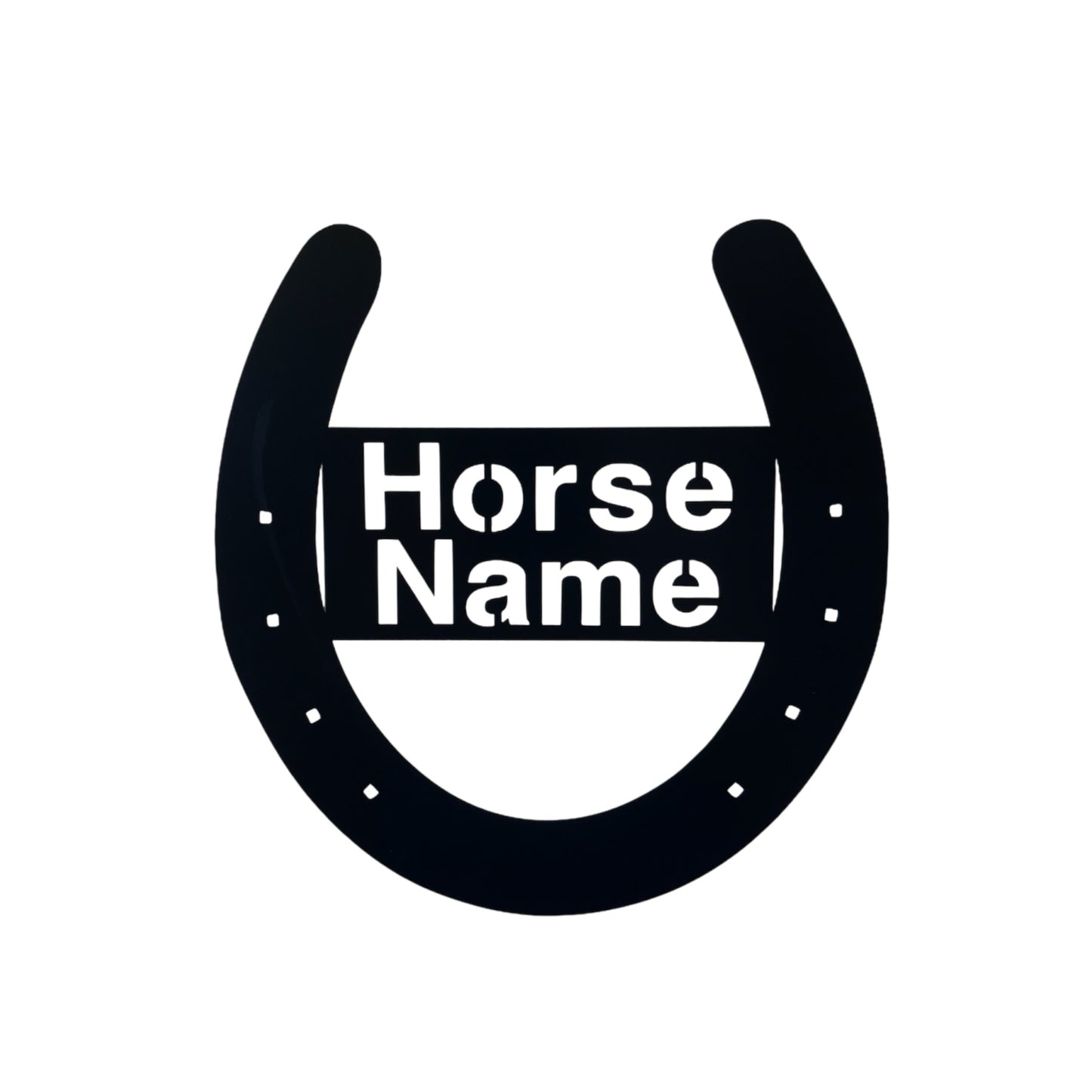 Custom Horseshoe Sign | Horse Stall & Property Rusty Metal Aussie Made