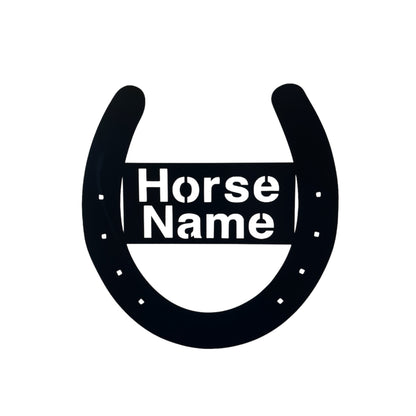 Custom Horseshoe Sign | Horse Stall & Property Rusty Metal Aussie Made