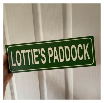 Street Green Custom Personalised Sign