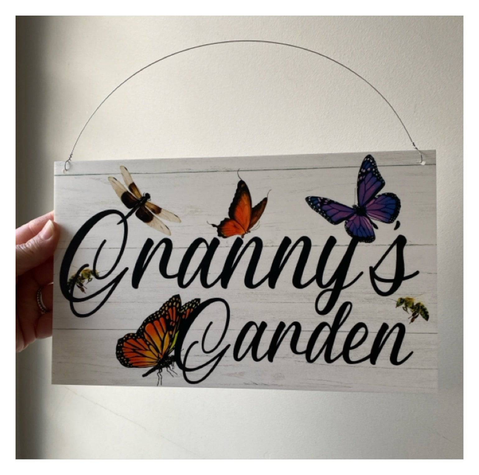 Butterfly Dragonfly Custom Personalised Palace Sign - The Renmy Store Homewares & Gifts 