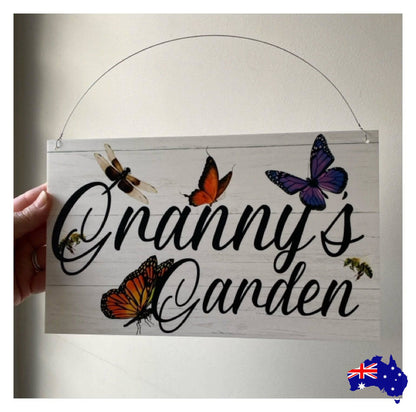 Butterfly Dragonfly Custom Personalised Palace Sign - The Renmy Store Homewares & Gifts 