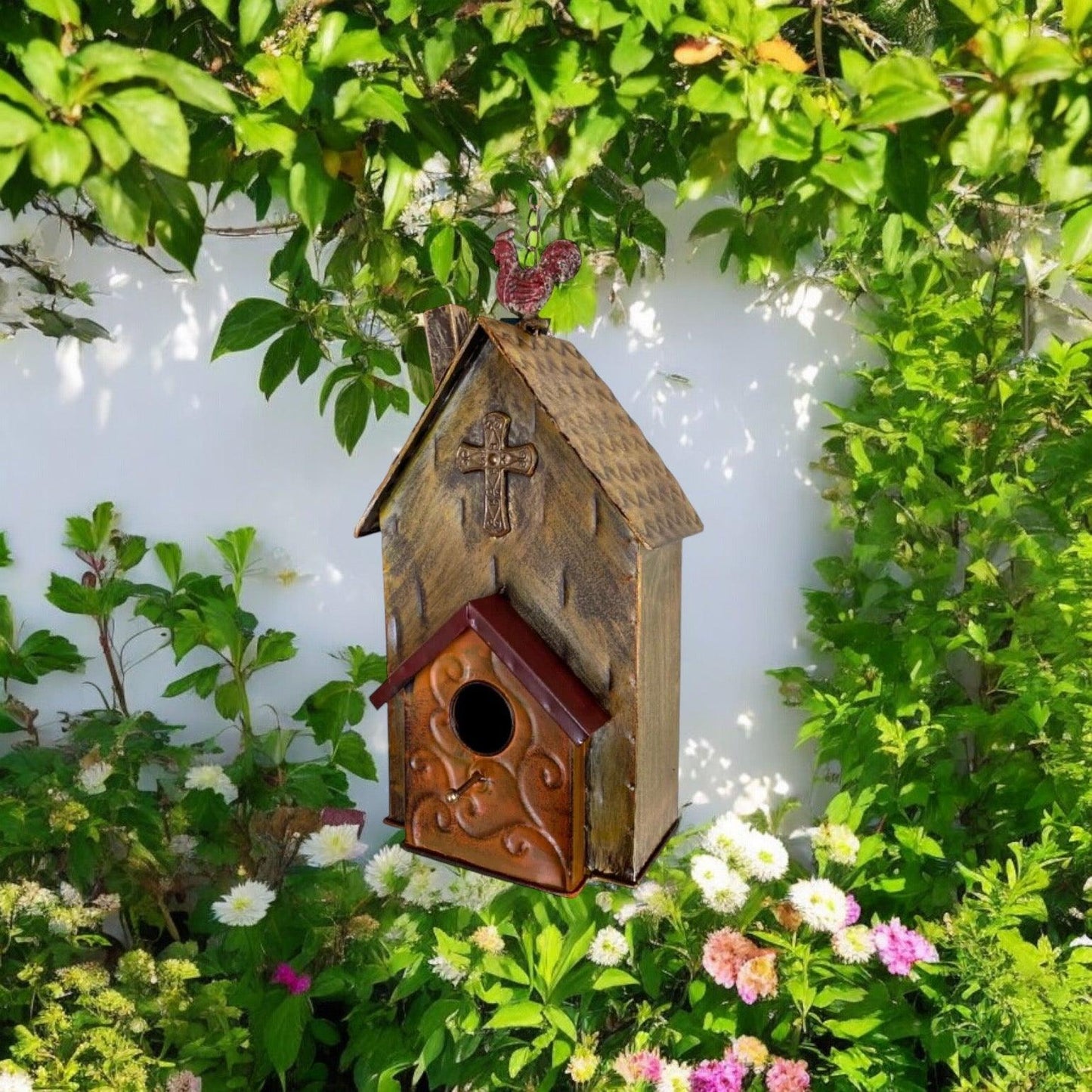 Bird House Rooster Farmhouse Garden - The Renmy Store Homewares & Gifts 