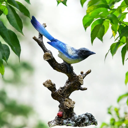 Wren Bird Blue Ornament