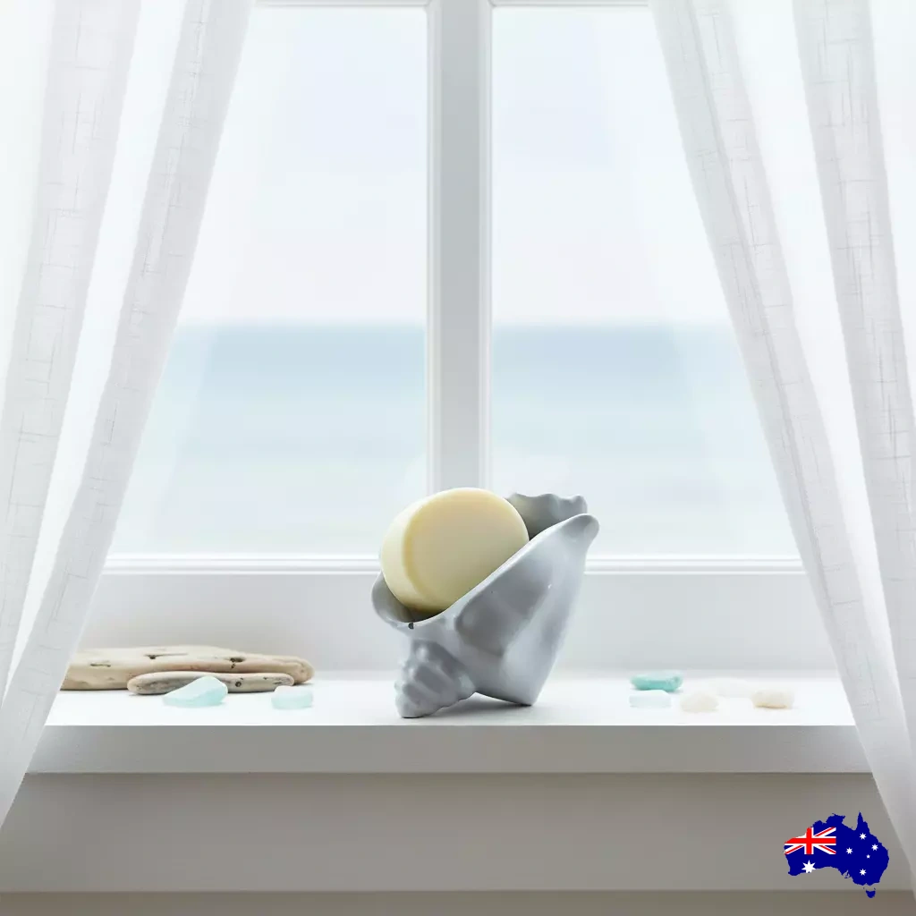 Soap Holder Dish Shell Coastal Vibes Aussie Handmade Concrete