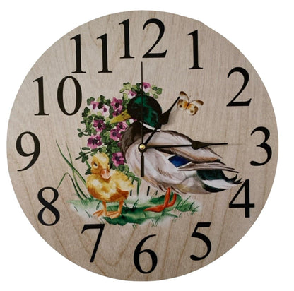 Clock Wall Duck Duckling Country Farm Aussie Made - The Renmy Store Homewares & Gifts 