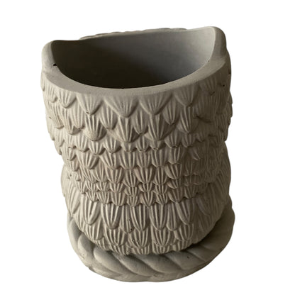 Owl Planter Pot | Handmade Concrete | Succulent Vase Pen Holder | Aussie Made