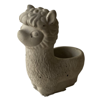 Llama Alpaca Planter Pot | Handmade Concrete Succulent Planter | Aussie Made