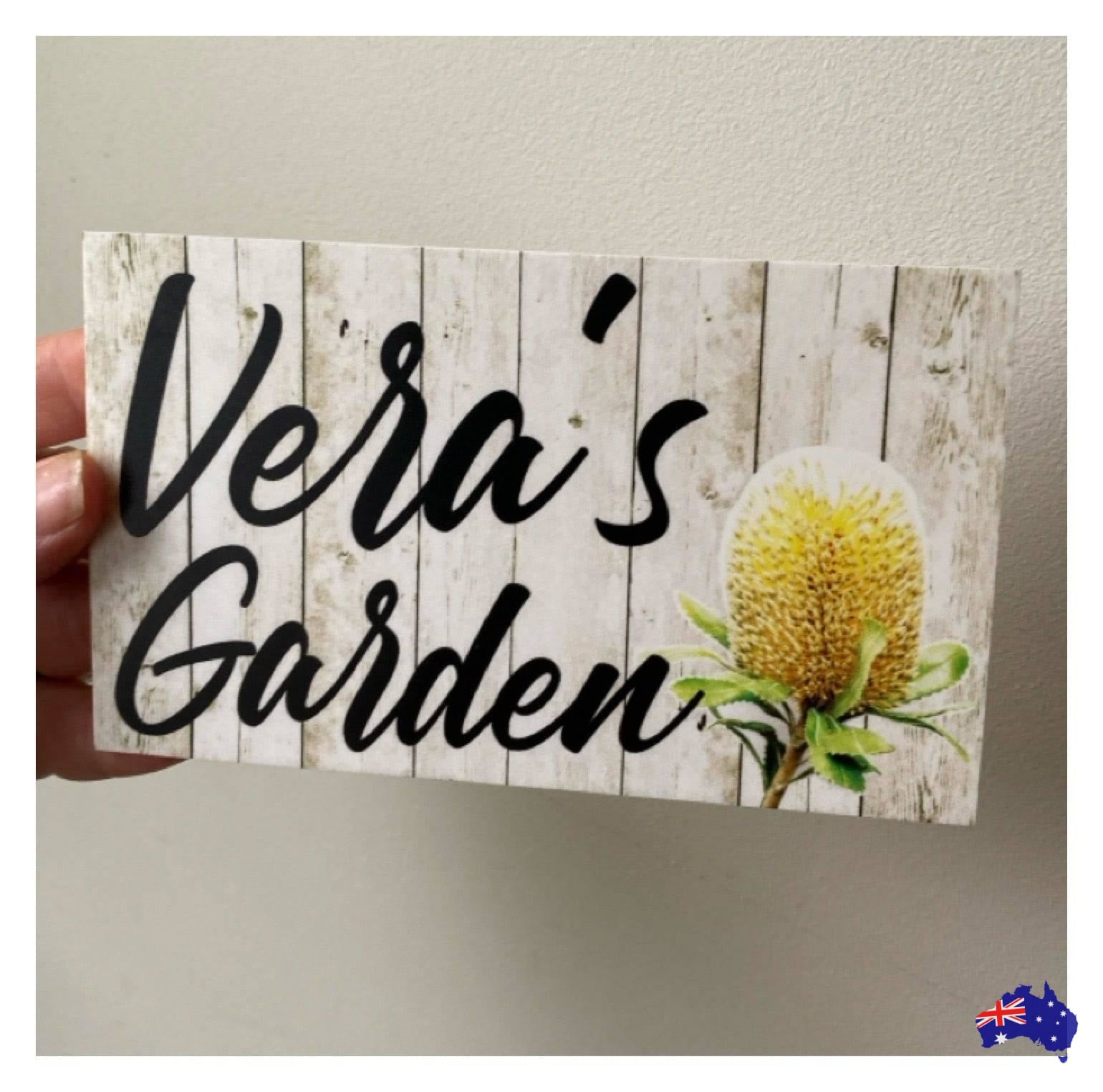 Banksia Flower Custom Personalised Sign - The Renmy Store Homewares & Gifts 