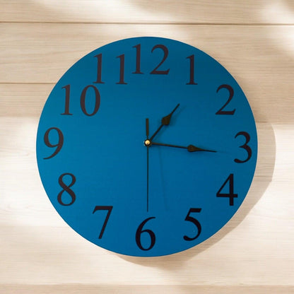 Clock Wall Teal Blue Aussie Made - The Renmy Store Homewares & Gifts 