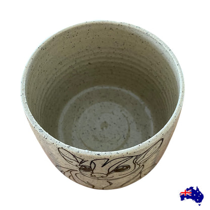 Handmade Possum Ceramic Mug Cup | Aussie Made Wolf and Clay Wildlife Gift