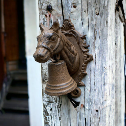 Door Bell Horse Melodies Cast Iron - The Renmy Store Homewares & Gifts 