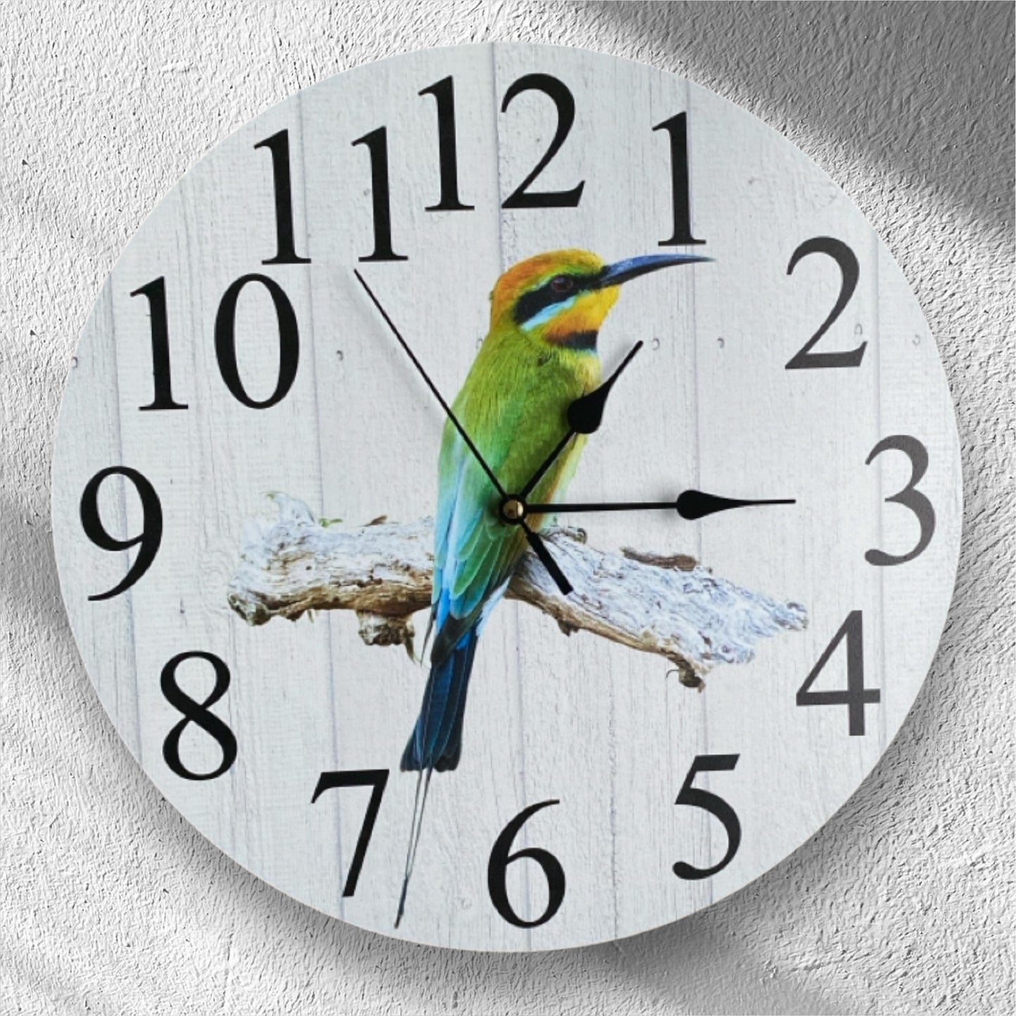 Clock Wall Bird Rainbow Bee-eater Aussie Made