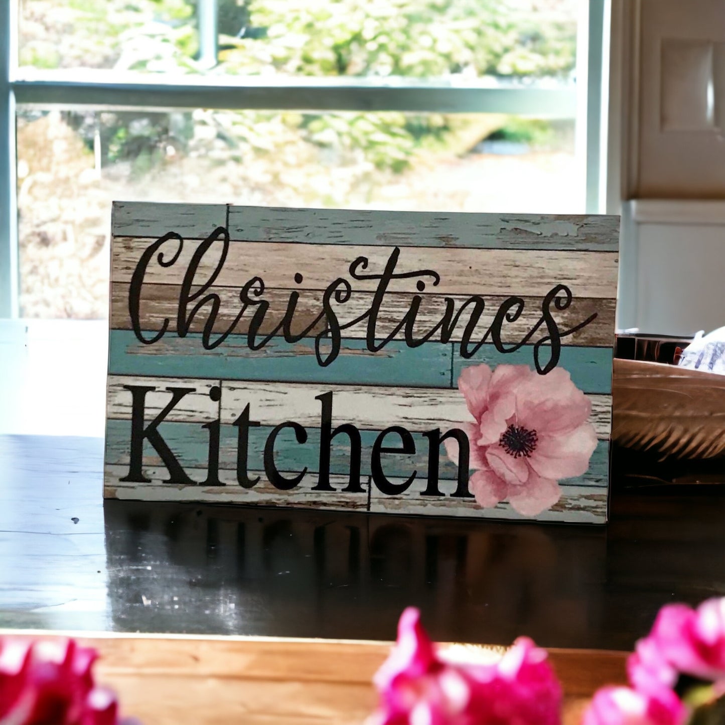 Kitchen Your Name Vintage Custom Sign