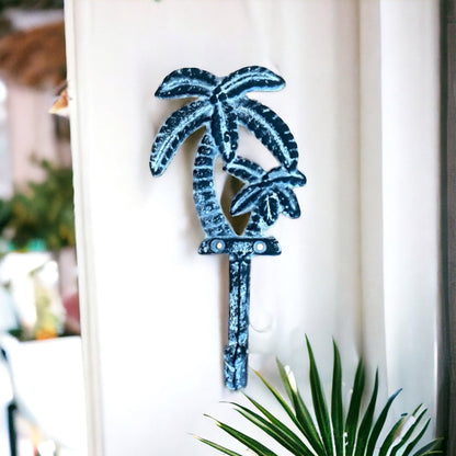 Hook Palm Tree Rustic Blue - The Renmy Store Homewares & Gifts 