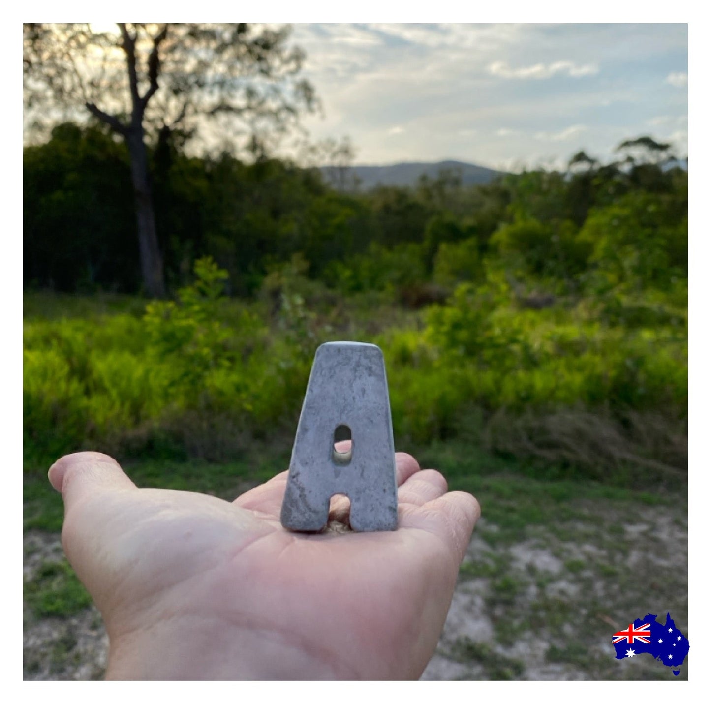 Letter Alphabet Rustic Aussie Handmade Concrete