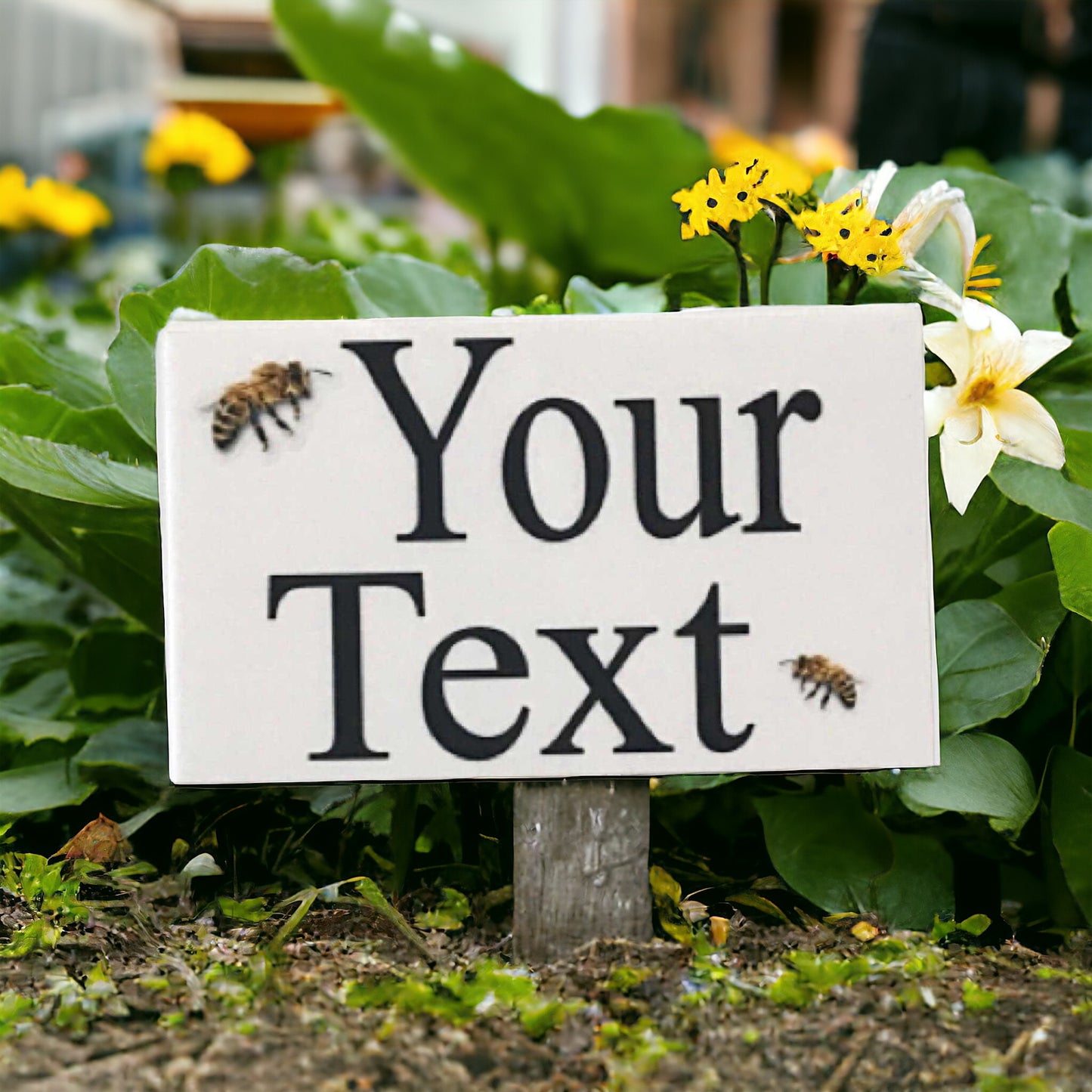 Bee Garden Custom Wording Sign - The Renmy Store Homewares & Gifts 