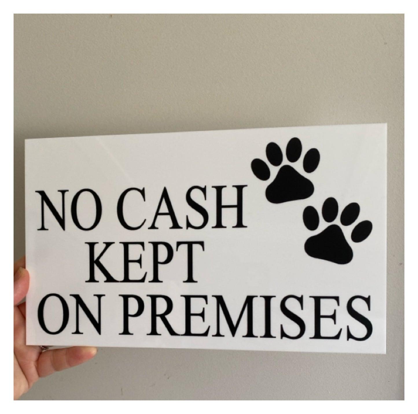 Dog Cat Pet White Custom Sign - The Renmy Store Homewares & Gifts 