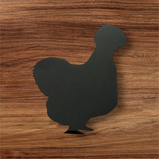 Silkie Chicken Hen Black Acrylic Country Decor - The Renmy Store Homewares & Gifts 