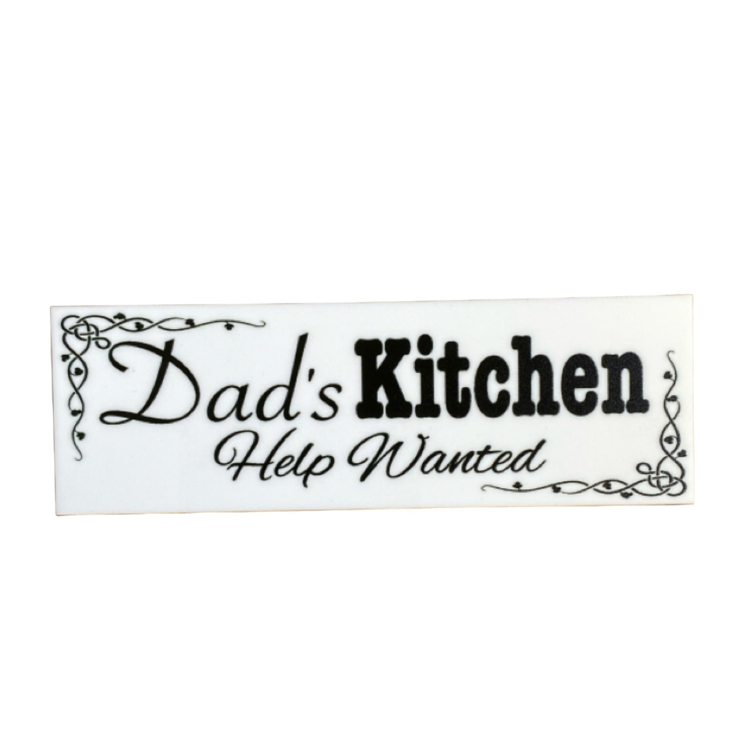 Dad's Kitchen Help Wanted Sign - The Renmy Store Homewares & Gifts 