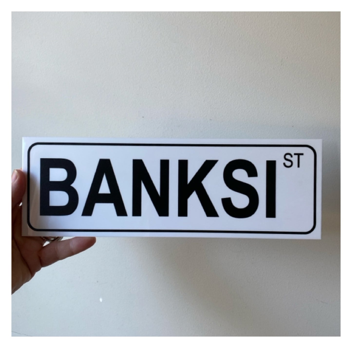 Street White Custom Personalised Sign - The Renmy Store Homewares & Gifts 