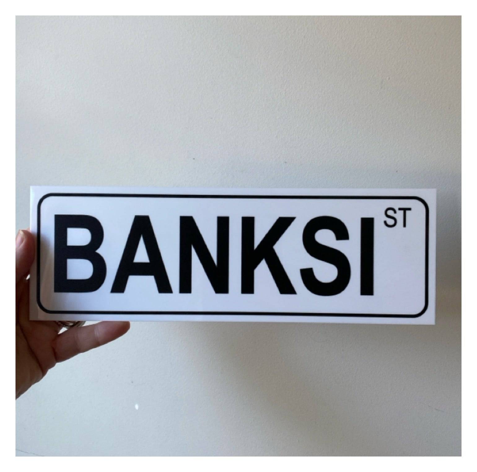 Street White Custom Personalised Sign - The Renmy Store Homewares & Gifts 