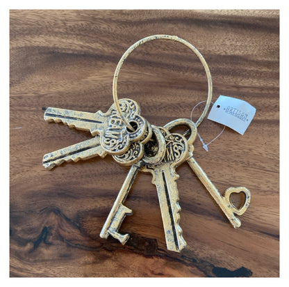 Keys Key Set Dream Love Antique Gold