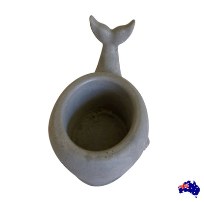 Planter Pot Whale Aussie Handmade Concrete