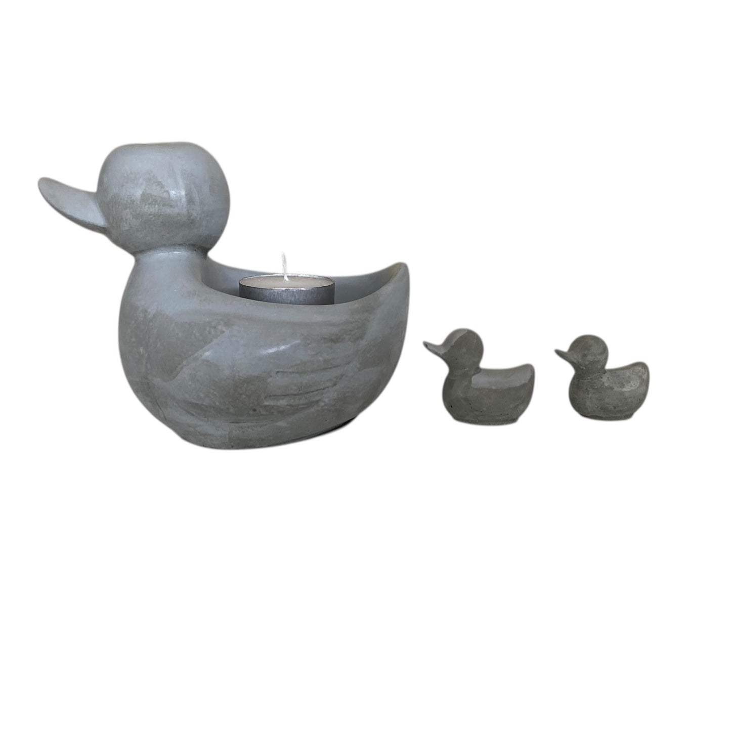 Duck Ducklings Tealight Candle Holder Aussie Handmade Concrete