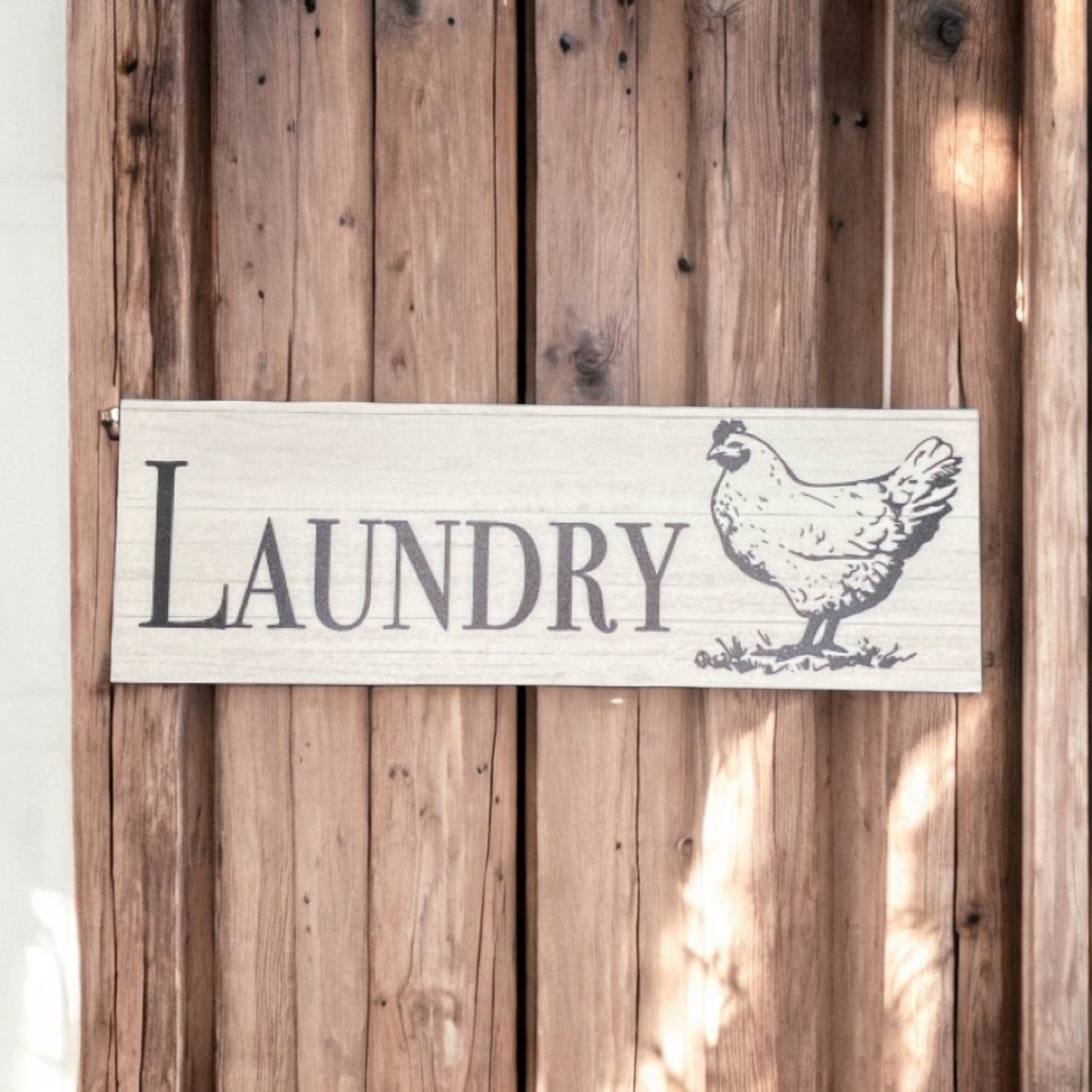 Chicken Toilet Laundry Bathroom Sign - The Renmy Store Homewares & Gifts 