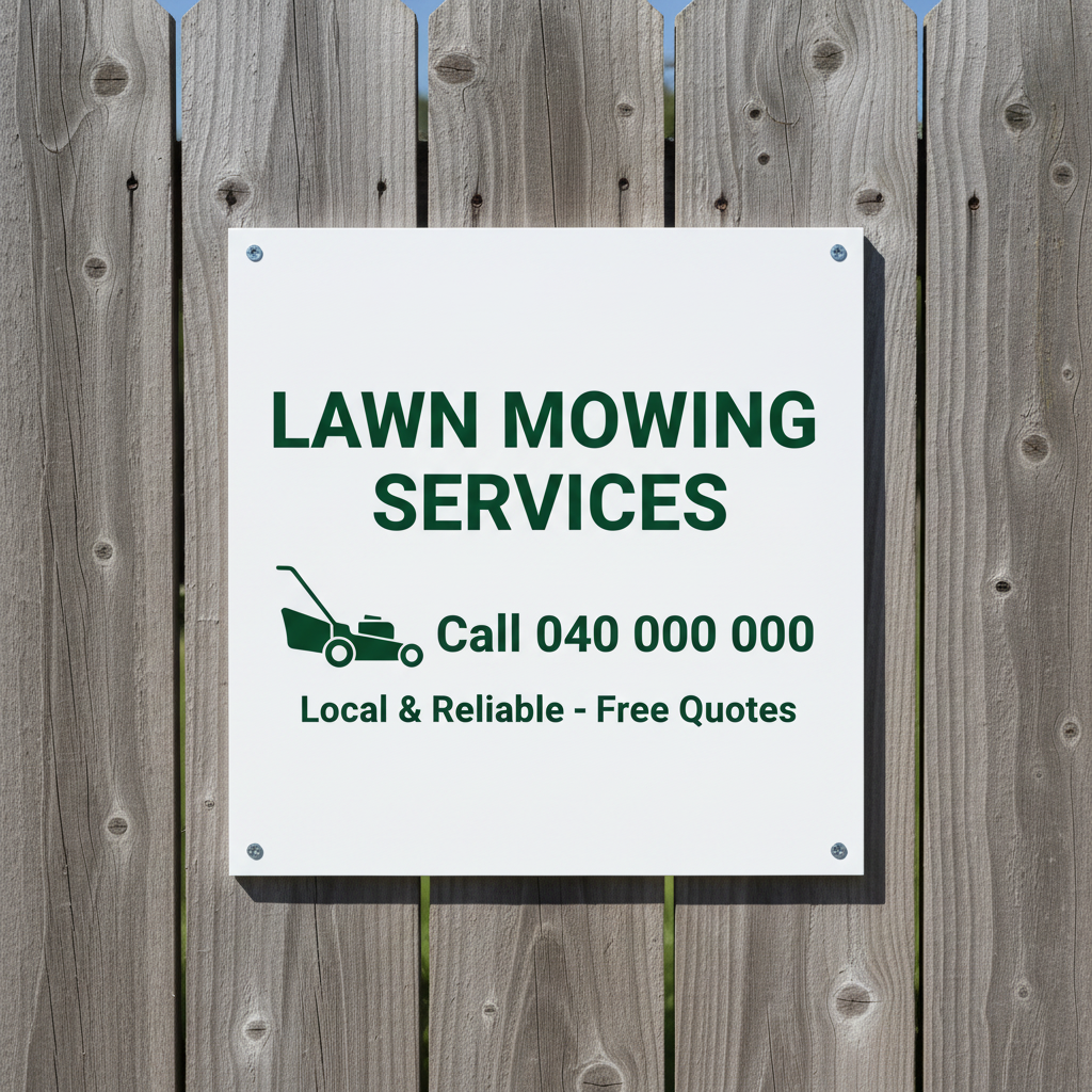Custom Business Sign | Personalised Aluminium Composite Panel Sign | Outdoor Advertising | Aussie Made