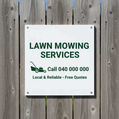 Custom Business Sign | Personalised Aluminium Composite Panel Sign | Outdoor Advertising | Aussie Made