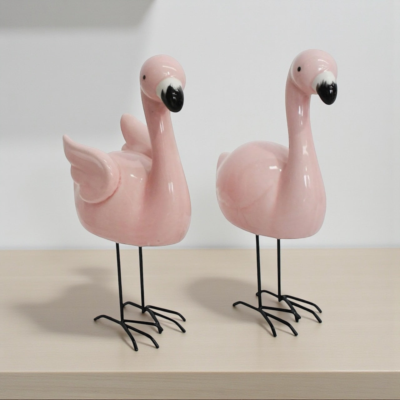 Flamingo Ornament Pretty Pink Set of 2