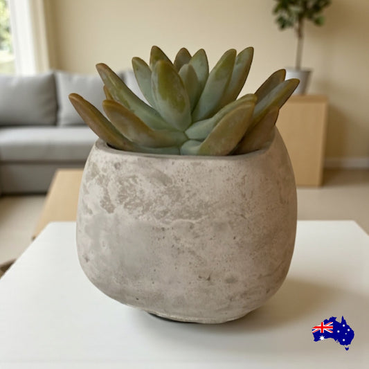 Planter Pot Square Aussie Handmade Concrete