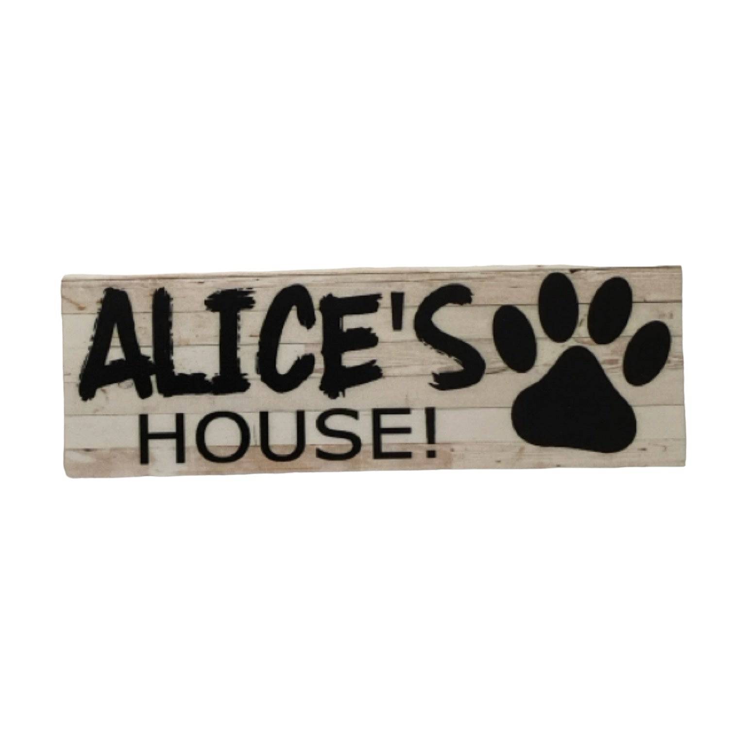 Dog Kennel House Custom Personalised Rustic Pets Name Sign - The Renmy Store Homewares & Gifts 