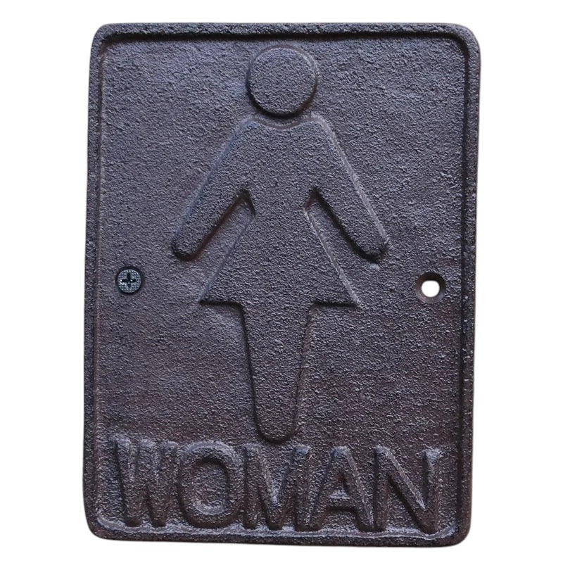 Women Man WIFI No Smoking Wall Cast Iron Sign