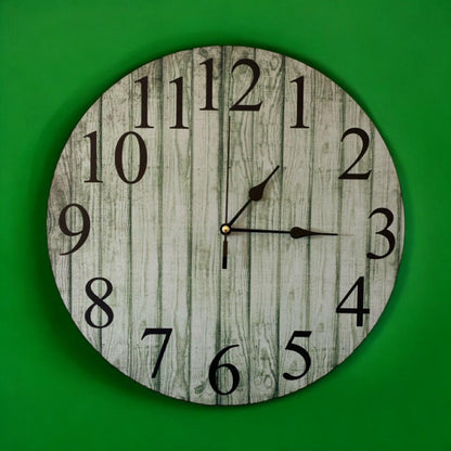 Clock Wall Rustic Sage Mint Green Aussie Made - The Renmy Store Homewares & Gifts 