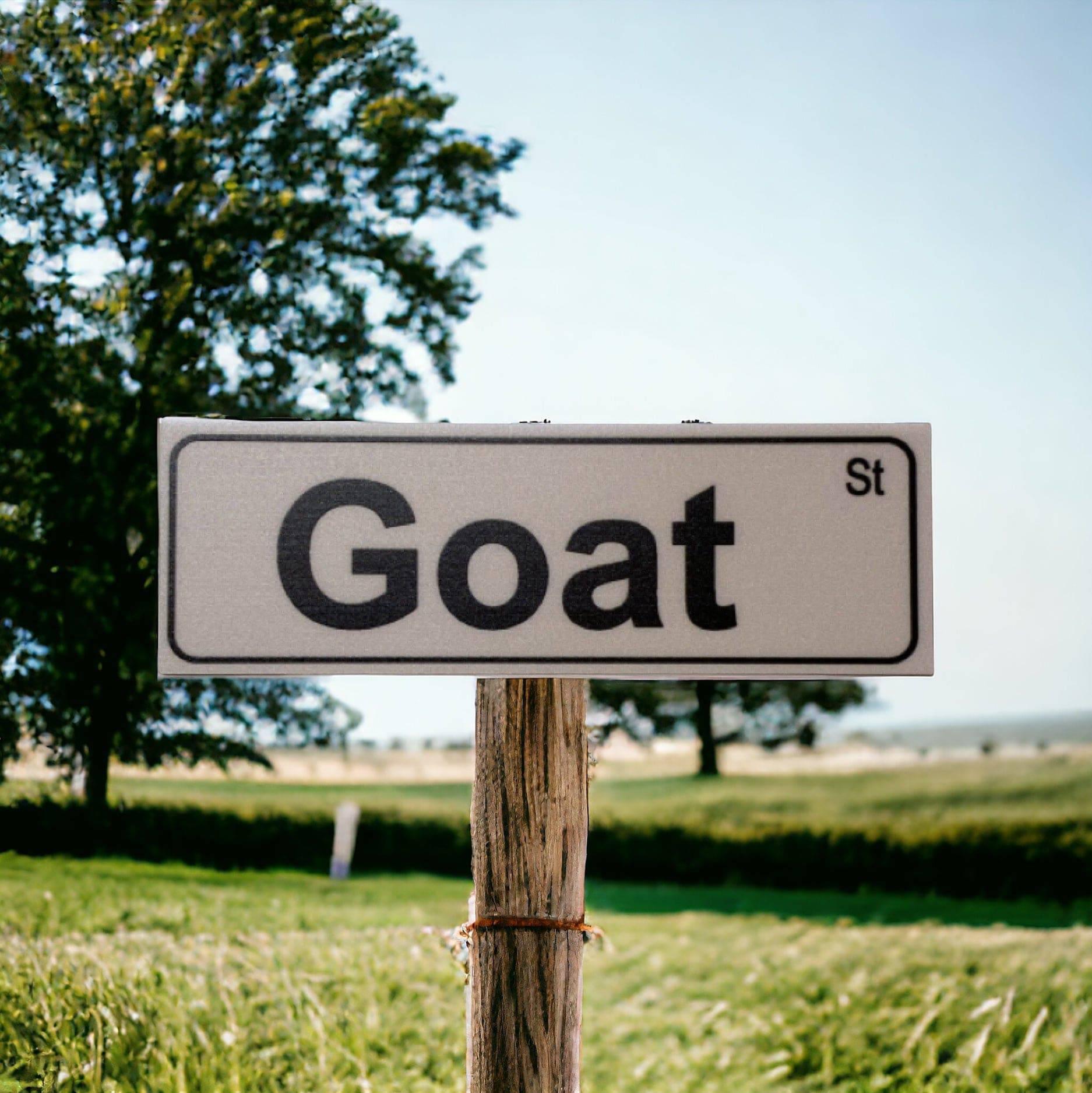 Goat Street Sign - The Renmy Store Homewares & Gifts 