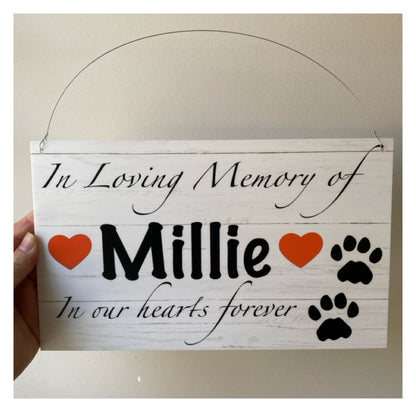 Memorial RIP Dog Cat Pets Personalised Custom Sign