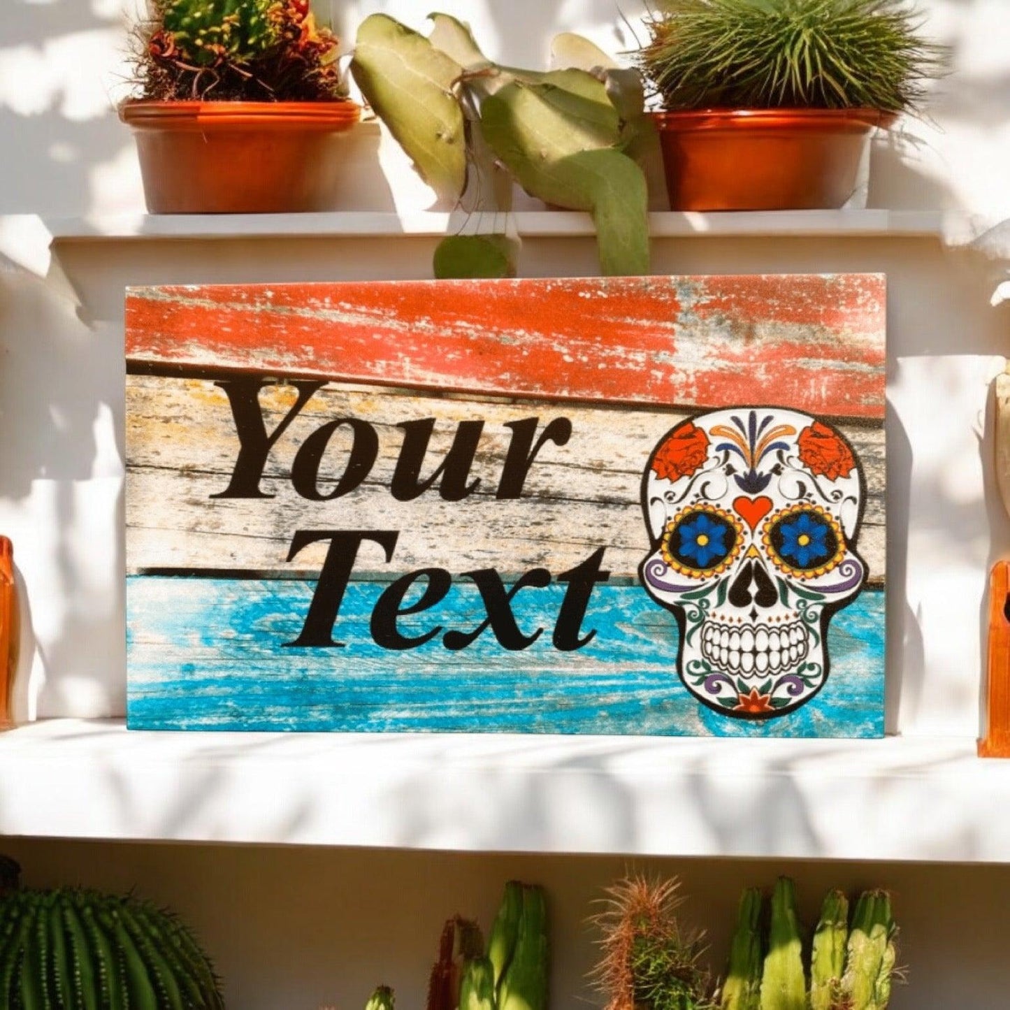 Mexican Skull Personalised Sign