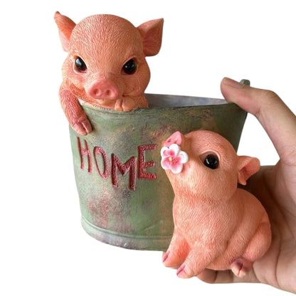 Pig Planter Pot Flower Garden