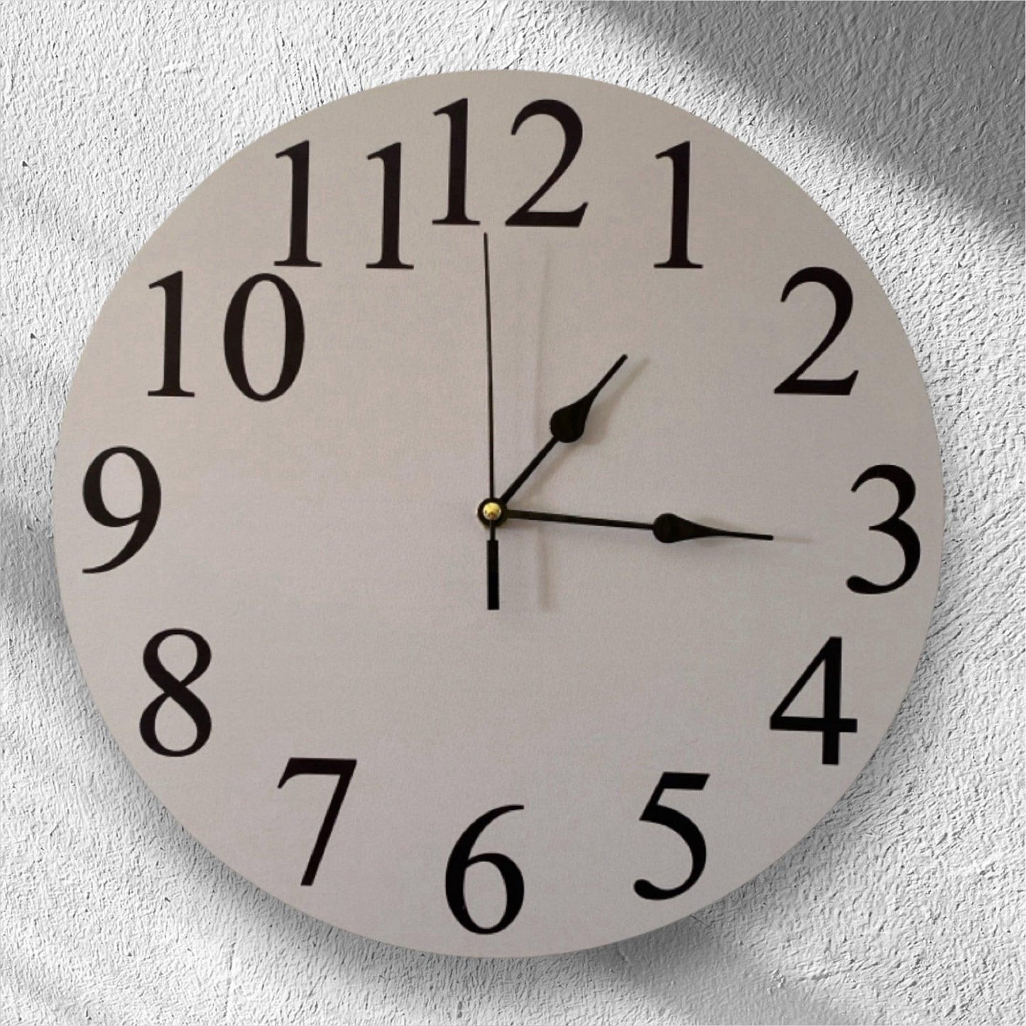 Clock Wall Light Grey Aussie Made - The Renmy Store Homewares & Gifts 