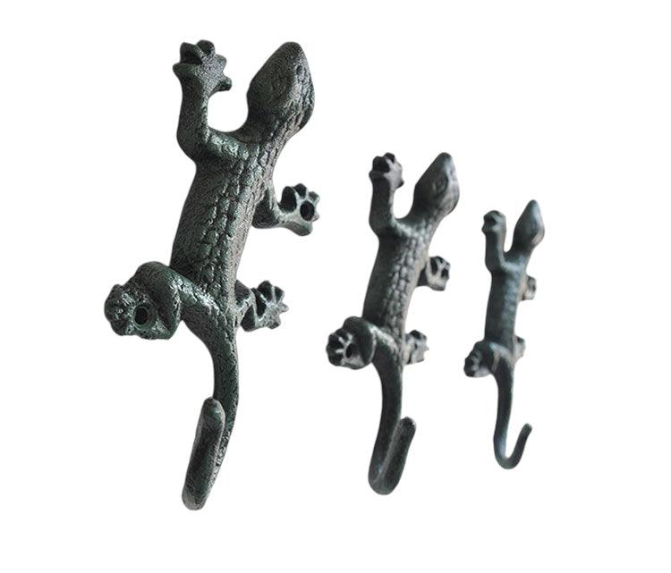 Wrought Iron Gecko Hook American Cast Iron Garden Hook - The Renmy Store Homewares & Gifts 