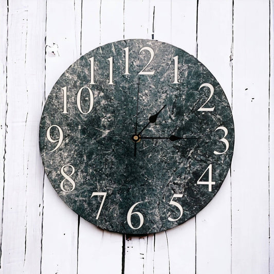 Clock Wall Rustic Dark Texture Aussie Made - The Renmy Store Homewares & Gifts 